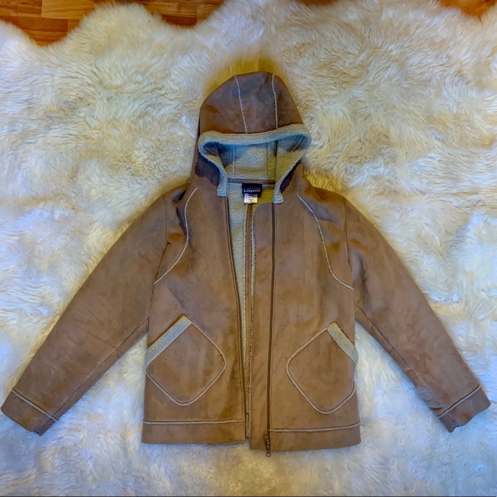 Patagonia vegan shearling coat